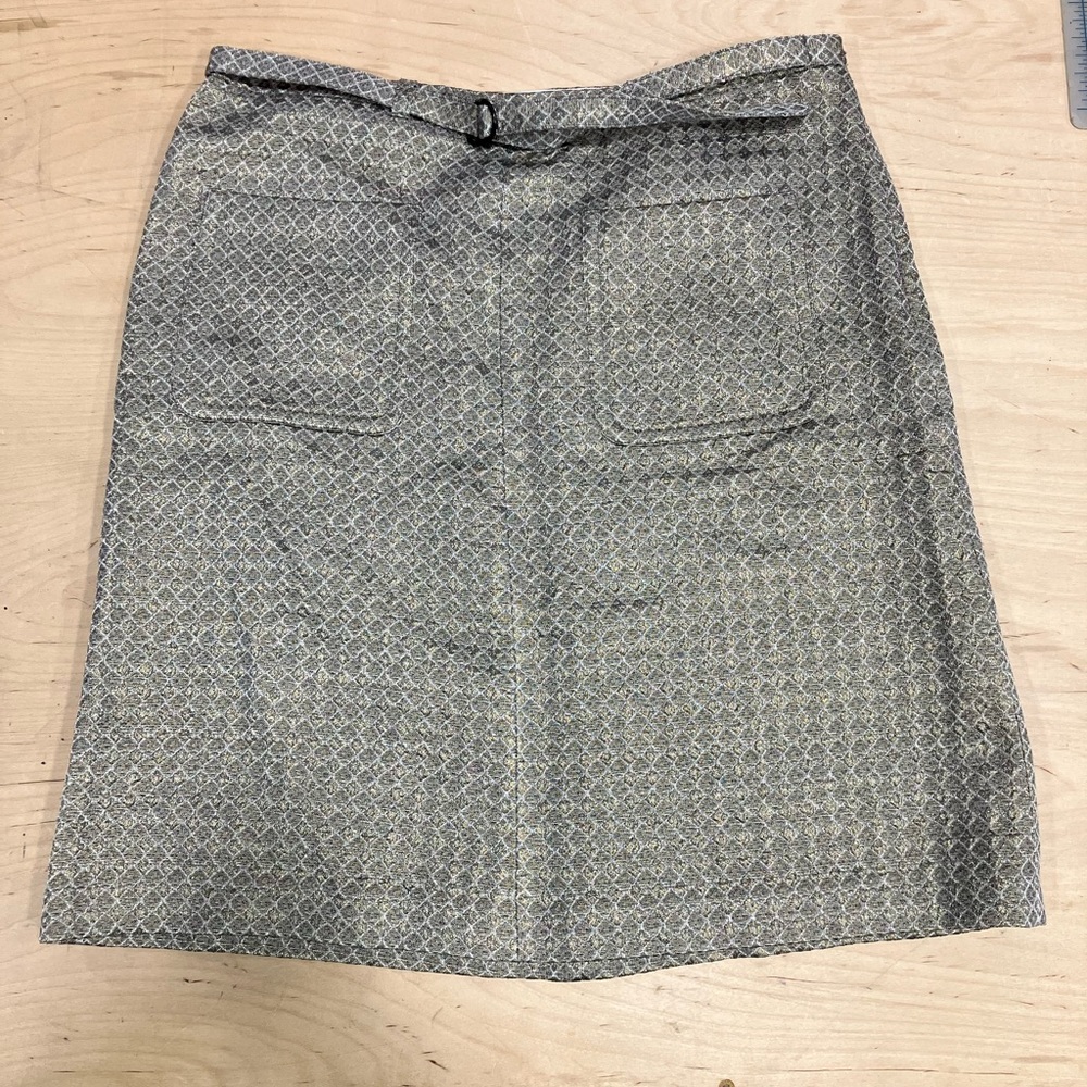 Dries Van Noten gold belt detail skirt size 40